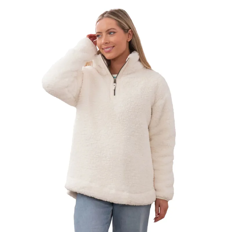 Lighthouse Bay Womens Fleece Sweater - Coconut