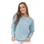 Lighthouse Causeway Long Sleeve Ladies Top - Marine Stipe