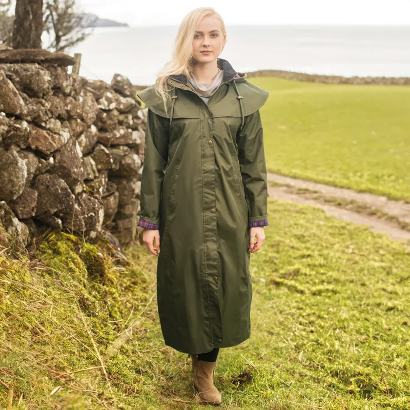 Lighthouse Outback Ladies Full Length Waterproof Jacket - Fern-5