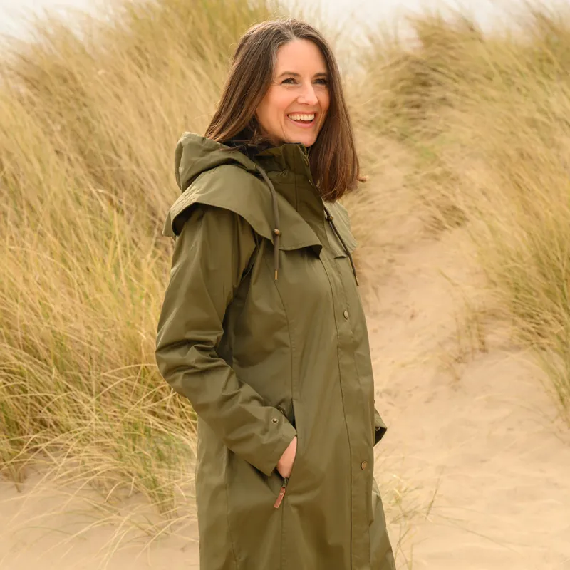 Lighthouse Outback Ladies Full Length Waterproof Jacket - Fern-6