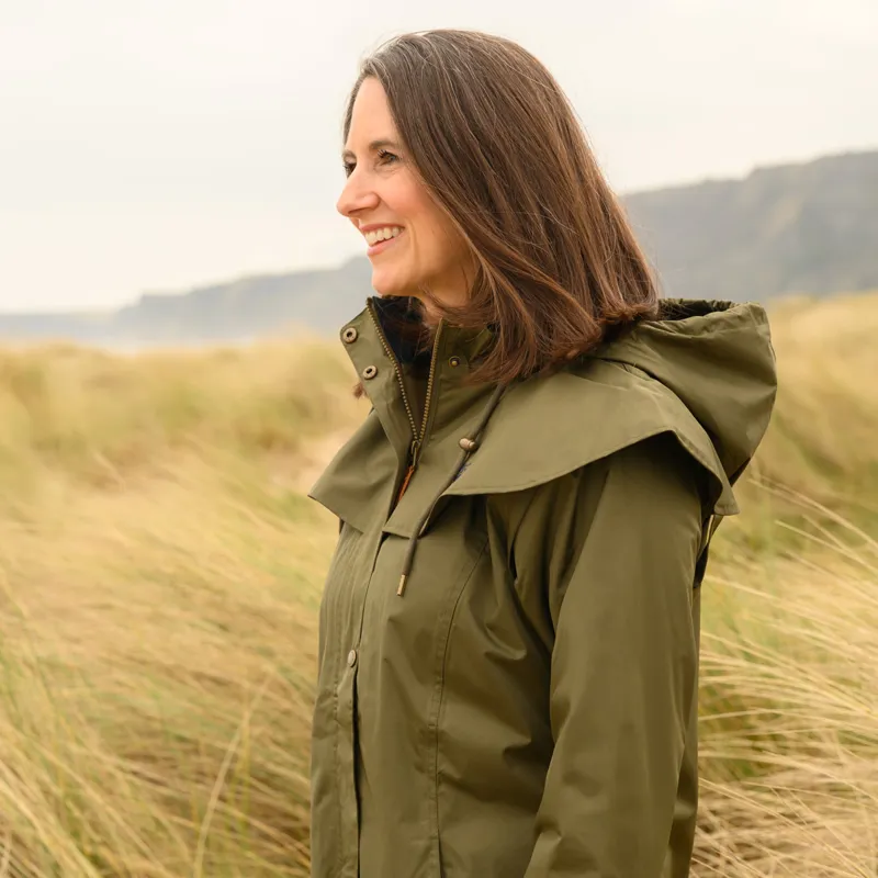 Lighthouse Outback Ladies Full Length Waterproof Jacket - Fern-2