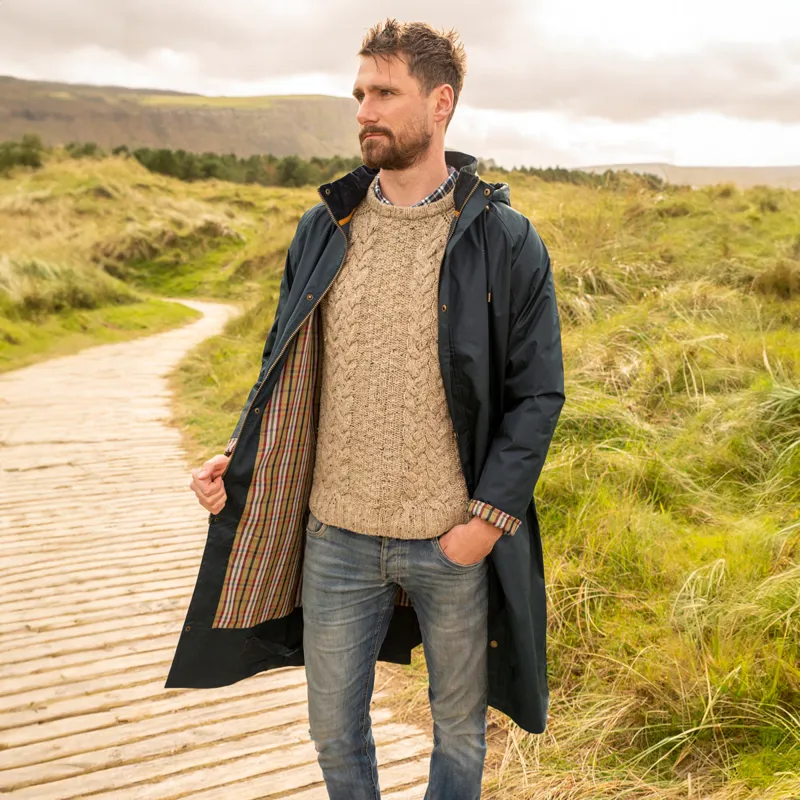 Lighthouse Stockman Mens Full Length Waterproof Jacket - Navy-1