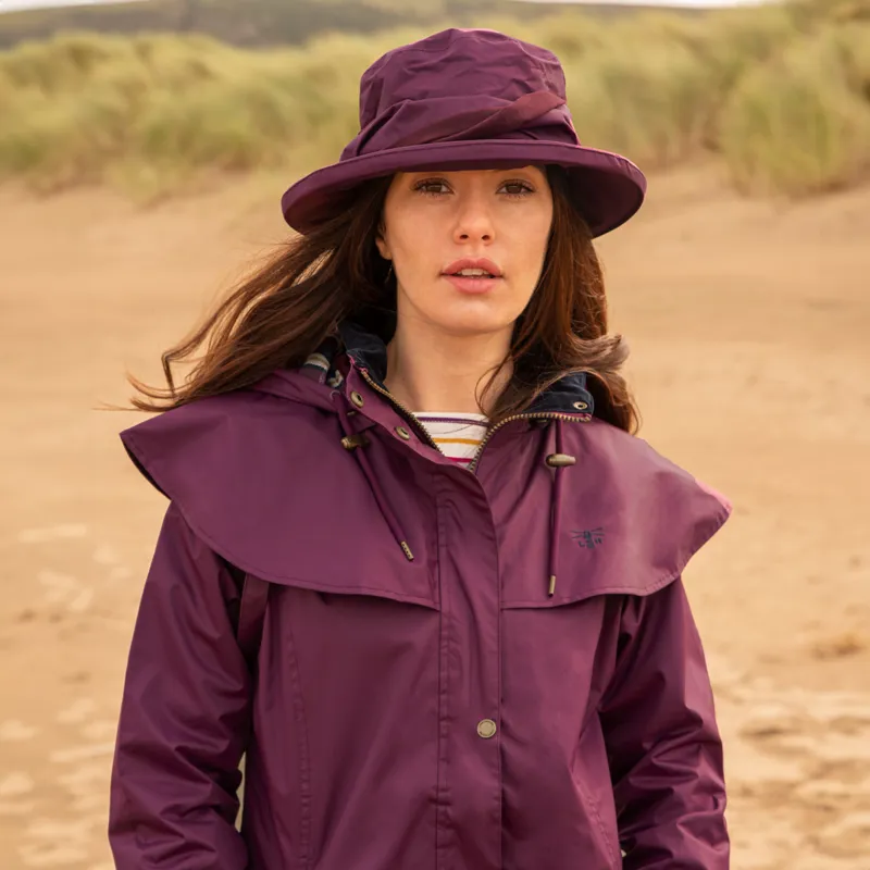 Lighthouse Outback Ladies Full Length Waterproof Jacket - Plum-2