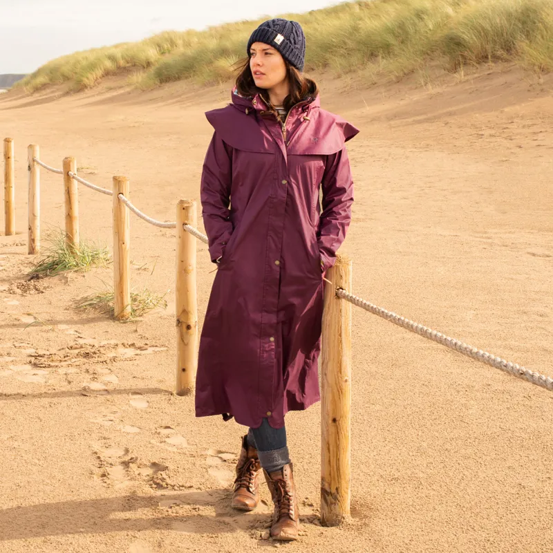Lighthouse Outback Ladies Full Length Waterproof Jacket - Plum