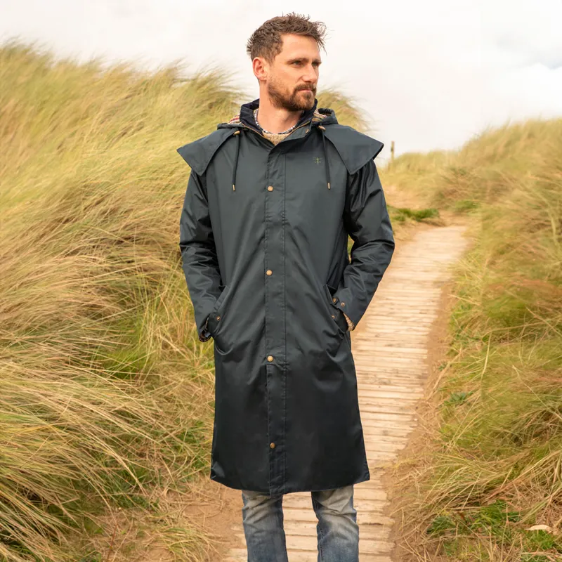 Lighthouse Stockman Mens Full Length Waterproof Jacket - Navy