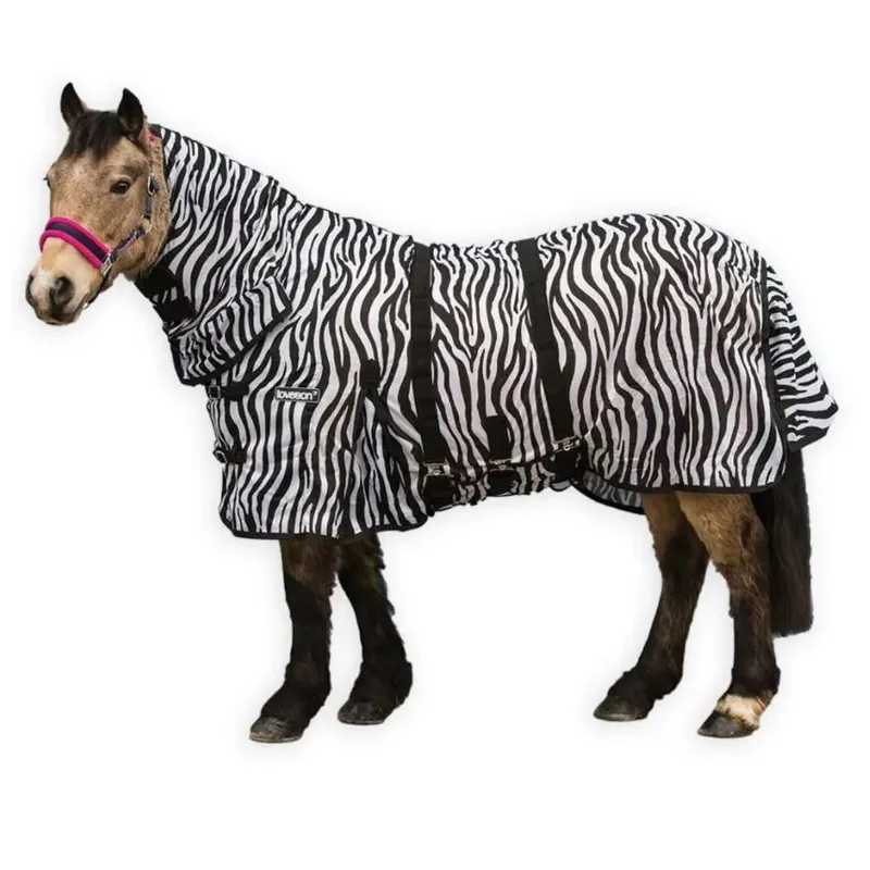Loveson Combo Neck Fly Rug - 5ft0 - Zebra Print