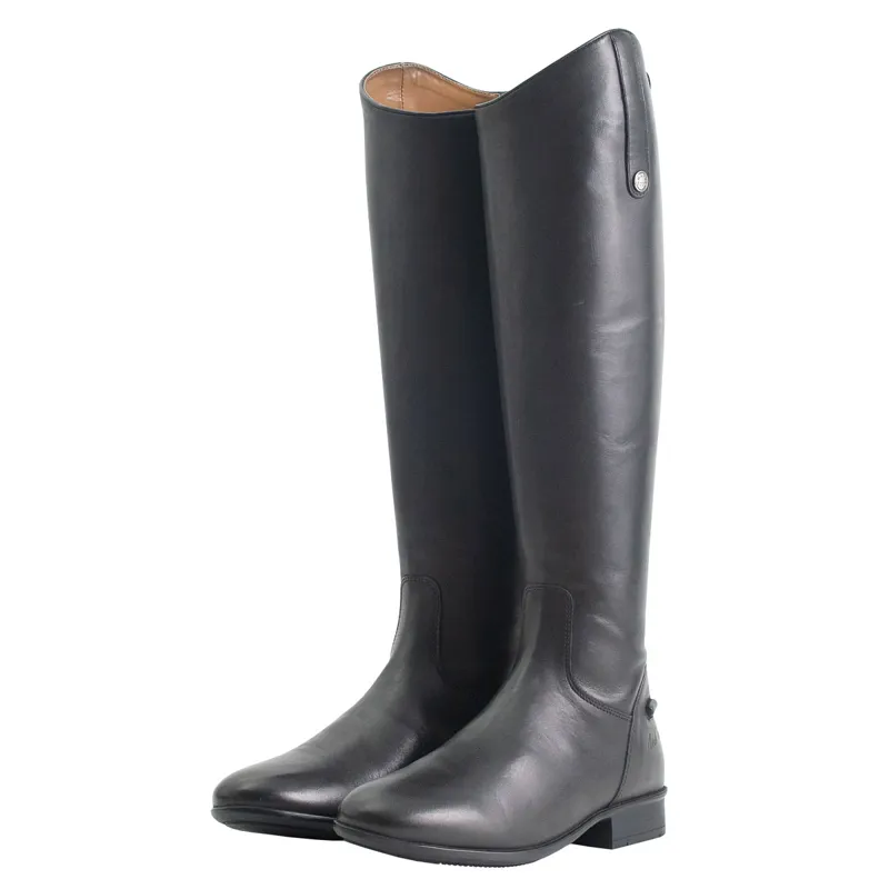 Mark Todd Long Leather Riding Boots - Black
