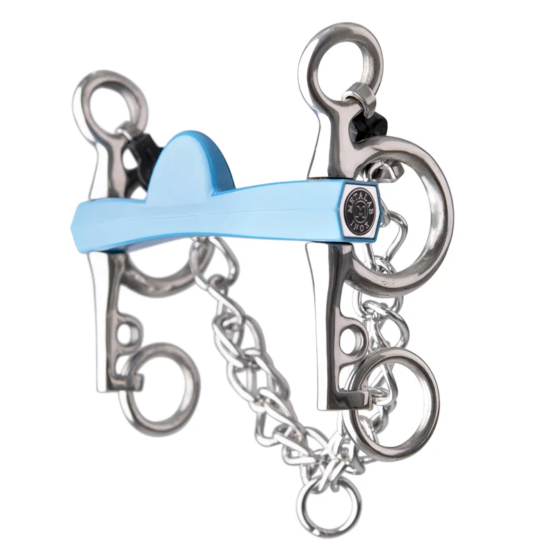 Metalab Flexi-Soft Medium Half Moon Straight Bar Short Shank Pelham Bit-1