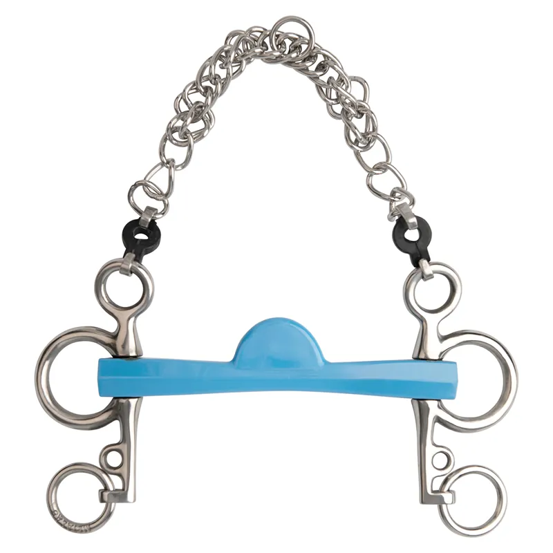 Metalab Flexi-Soft Medium Half Moon Straight Bar Short Shank Pelham Bit