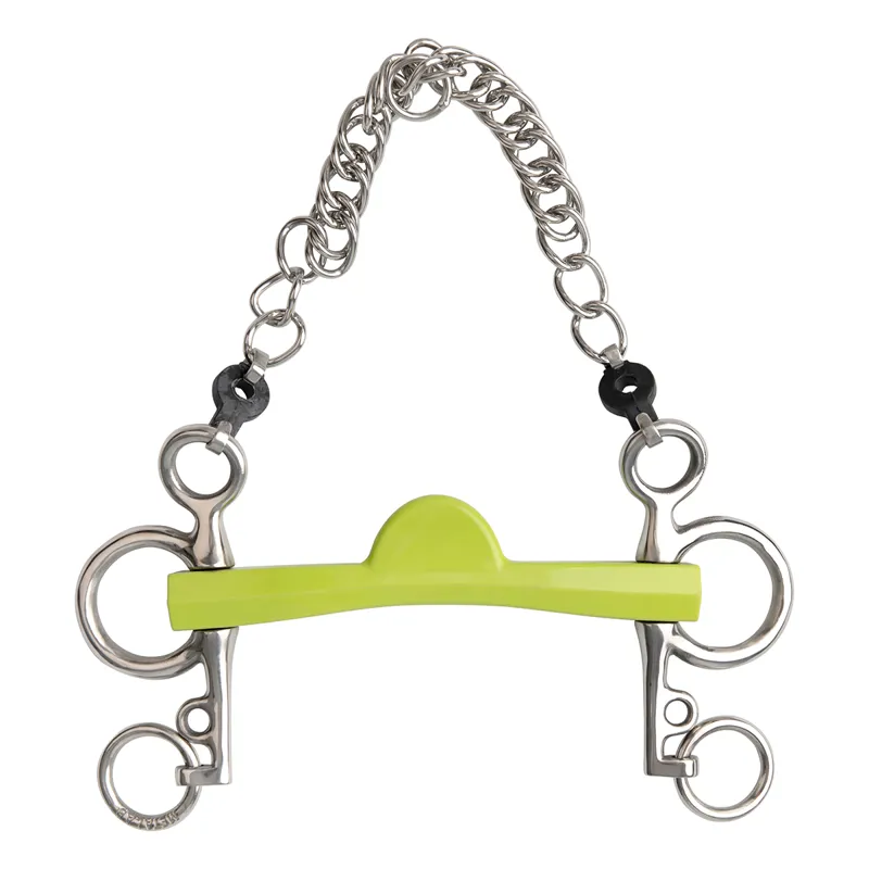 Metalab Flexi-Soft Half Moon Straight Bar Short Shank Pelham Bit