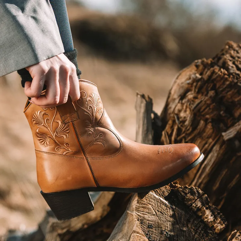 Mountain Horse Loretta Womens Western Boots - Tan-4