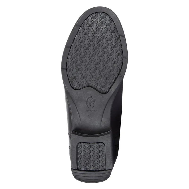 Moretta Clio Zip Synthetic Junior Jodhpur Boots - Black-1
