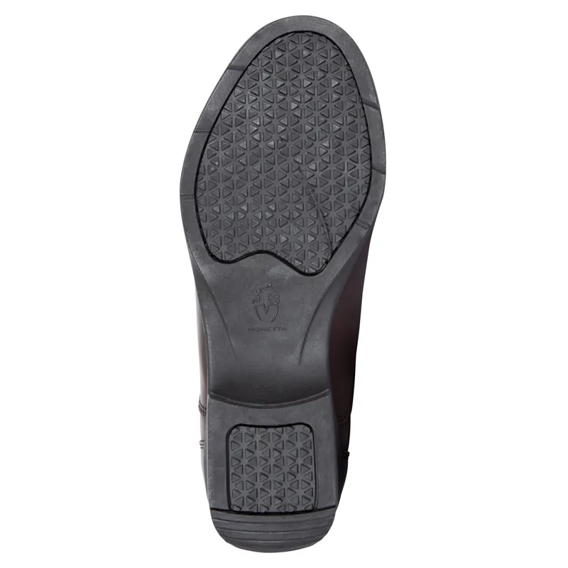 Moretta Clio Zip Synthetic Junior Jodhpur Boots - Brown-1