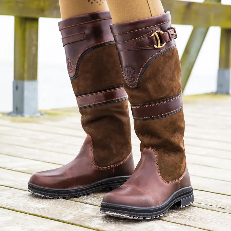 Mountain Horse Devonshire Adults Waterproof Country Boots - Dark Brown-1