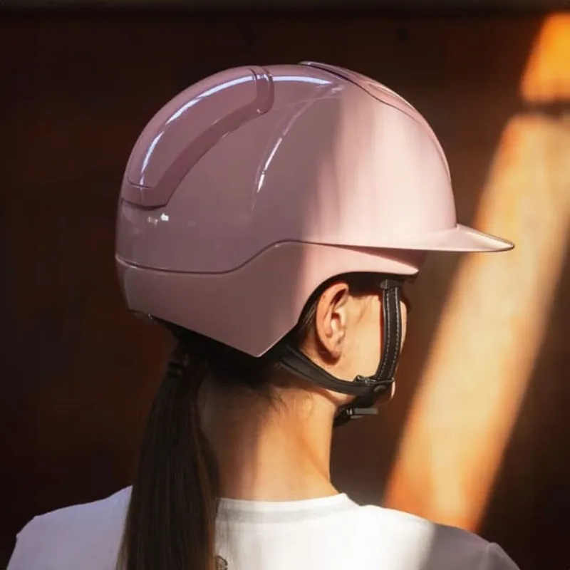 KASK Nemesi Wide Peak Shine Riding Hat - Bubble Pink Pre-Order-3