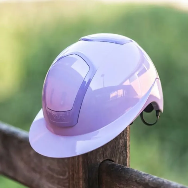 KASK Nemesi Wide Peak Shine Riding Hat - Cloud Lilac Pre-Order-1
