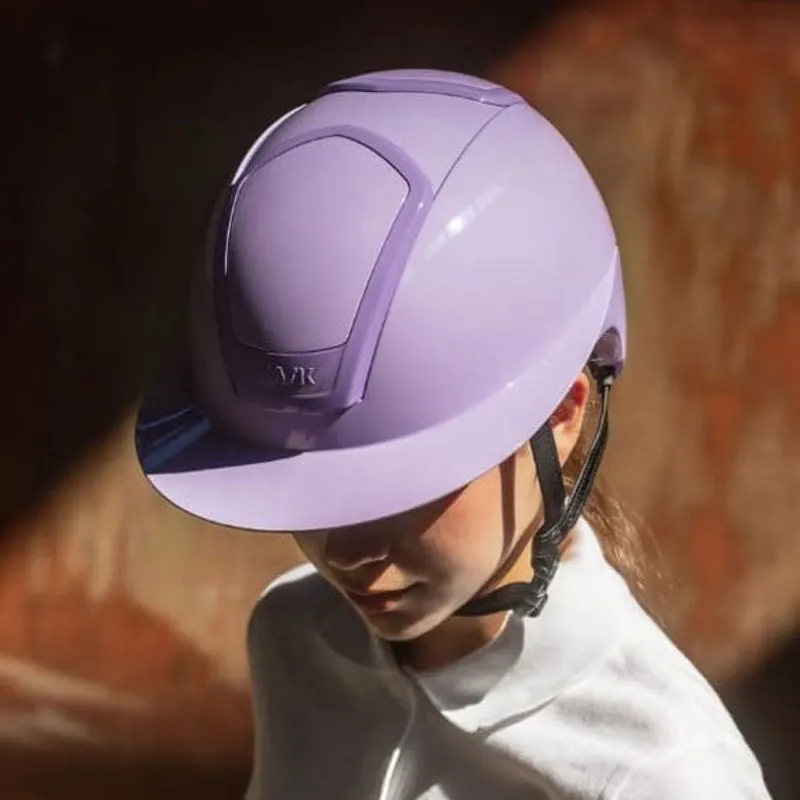 KASK Nemesi Wide Peak Shine Riding Hat - Cloud Lilac Pre-Order-2
