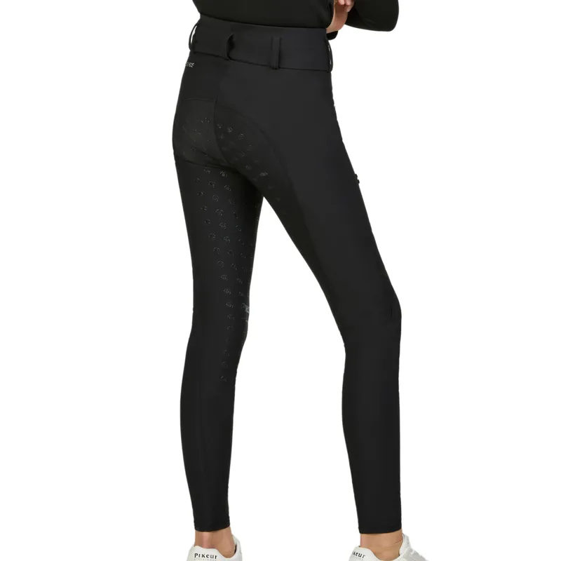 Pikeur 9105 Full Grip Junior Girls Riding Tights - Black-1