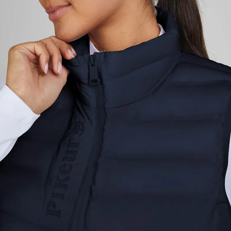 Pikeur Athleisure 7002 Ladies Quilted Gilet - Navy-2