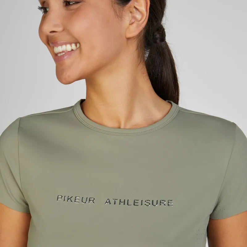 Pikeur Athleisure 7218 Ladies Functional Tee - Light Moos-2