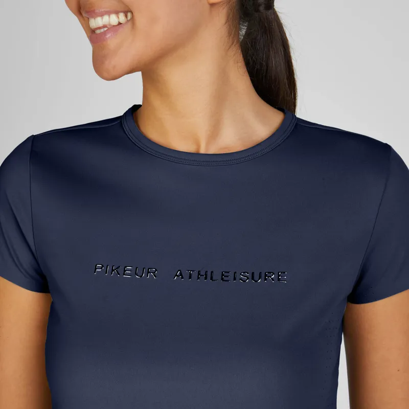 Pikeur Athleisure 7218 Ladies Functional Tee - Navy-2