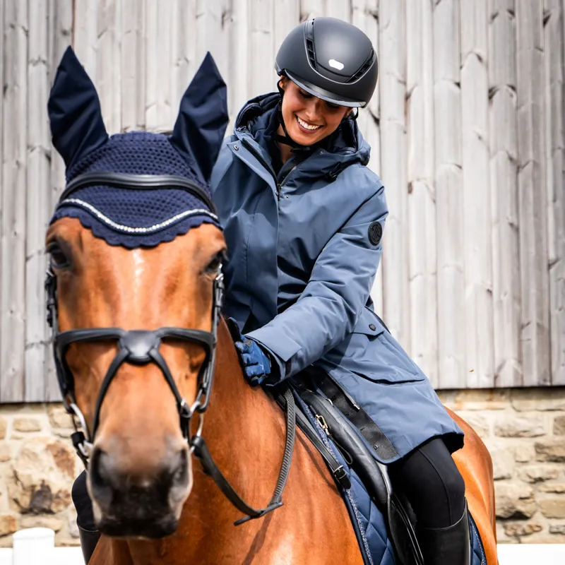 Pikeur Athleisure 8021 Waterproof Raincoat - Graphite Blue-2