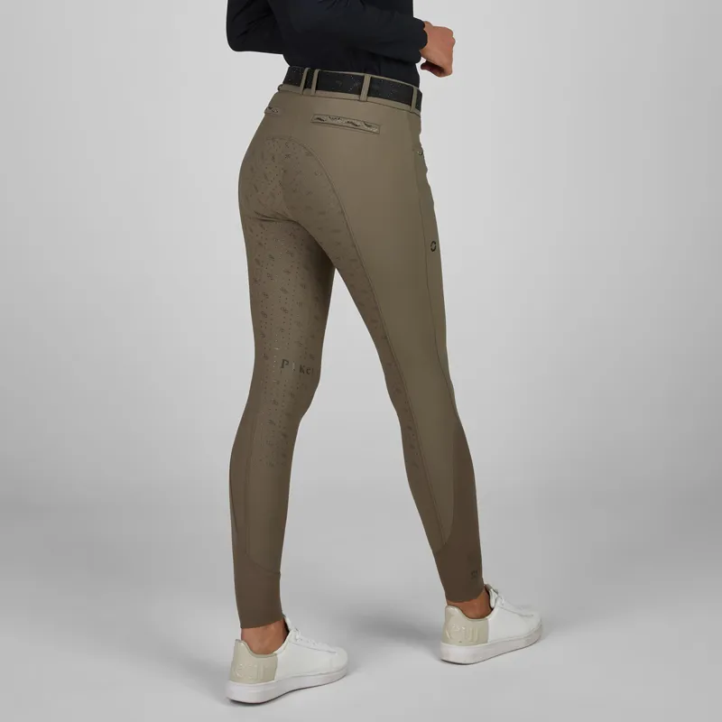 Pikeur Ceelina SD Full Grip Womens Winter Breeches - Slate Brown-4