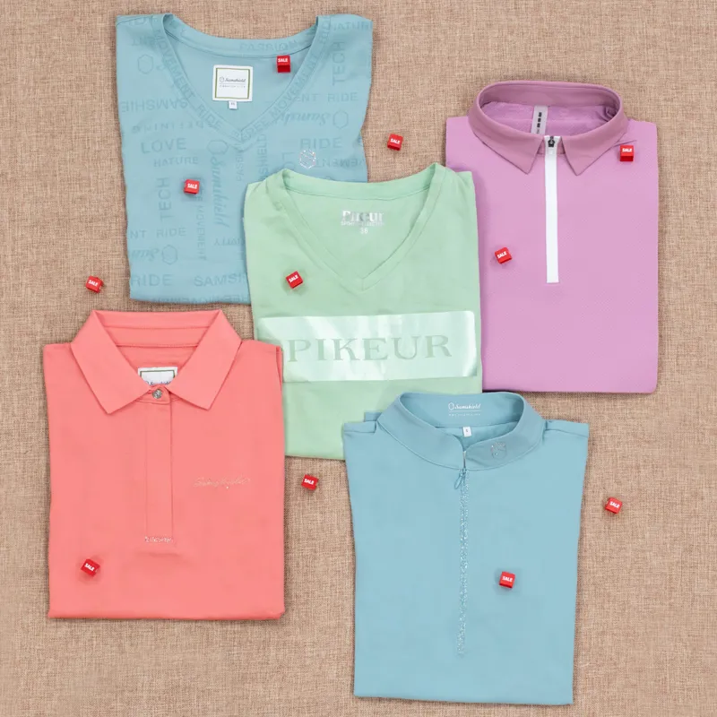 Samshield Celine Short Sleeve Ladies Polo Shirt - Pomelo-3