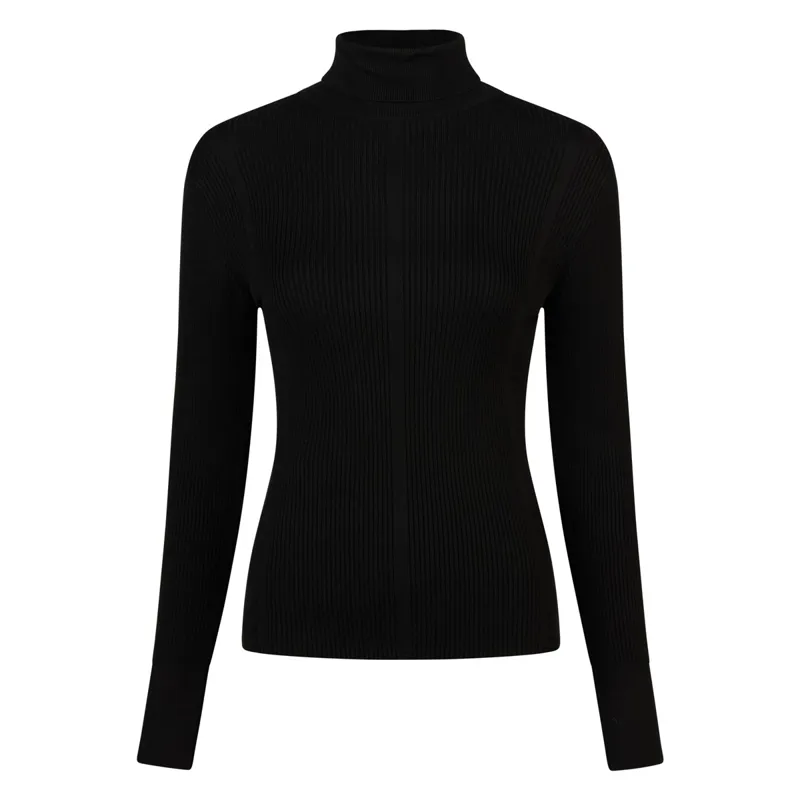 Pikeur Sports 8271 Womens Knitted Roll Neck - Black-1