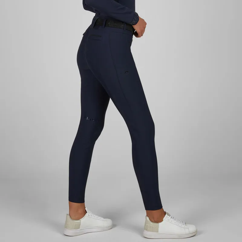 Pikeur Linnett SD Full Seat Womens Winter Riding Tights - Nightblue-3