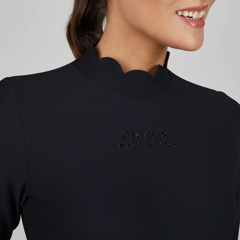 Pikeur Selection 8285 Rip Womens Shirt - Black-1