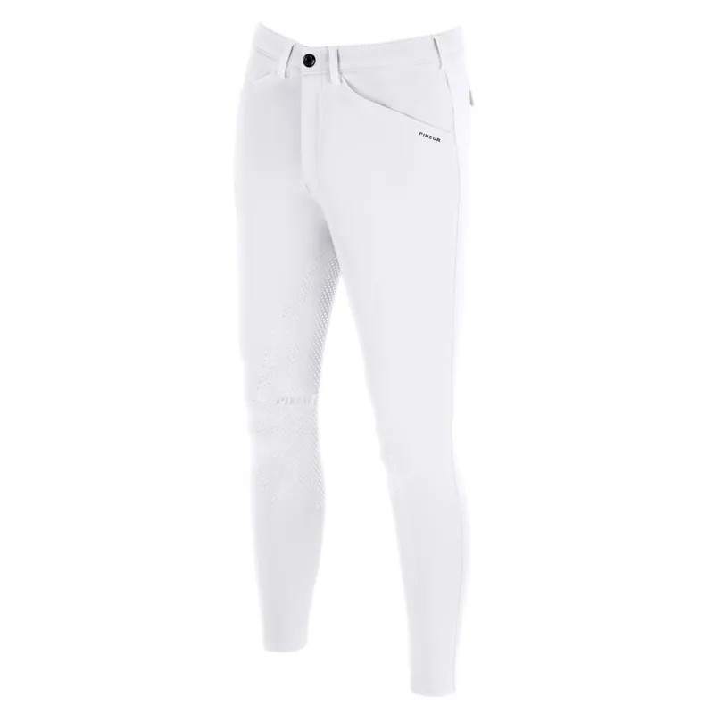 Pikeur New Rodrigo SD Full Grip Mens Competition Breeches - White