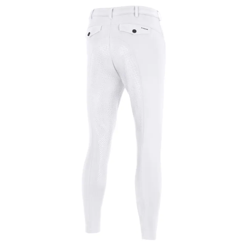 Pikeur New Rodrigo SD Full Grip Mens Competition Breeches - White-1