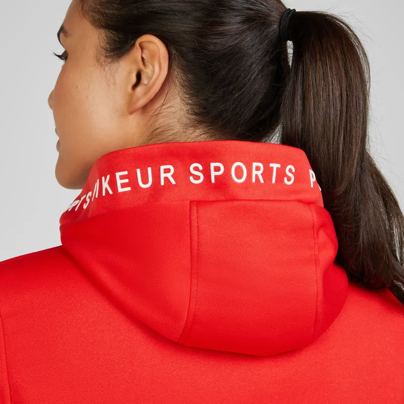 Pikeur Sports 7038 Ladies Summer Fleece Jacket - Red Flame-2