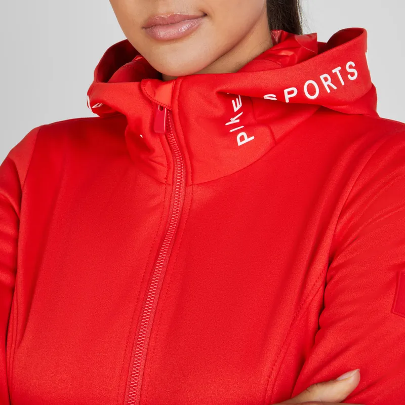 Pikeur Sports 7038 Ladies Summer Fleece Jacket - Red Flame-3
