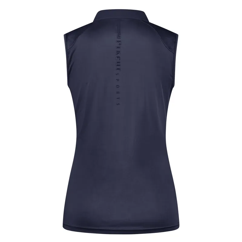 Pikeur Sports 7235 Ladies Sleeveless Polo Shirt - Nightblue-1