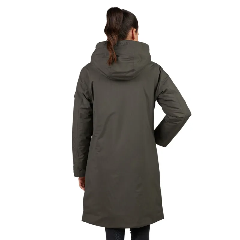 Pikeur Sports 8022 Womens Waterproof Rain Coat - Dark Khaki-3