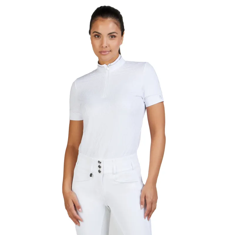 Pikeur Sports 7310 Strass Ladies Show Shirt - White