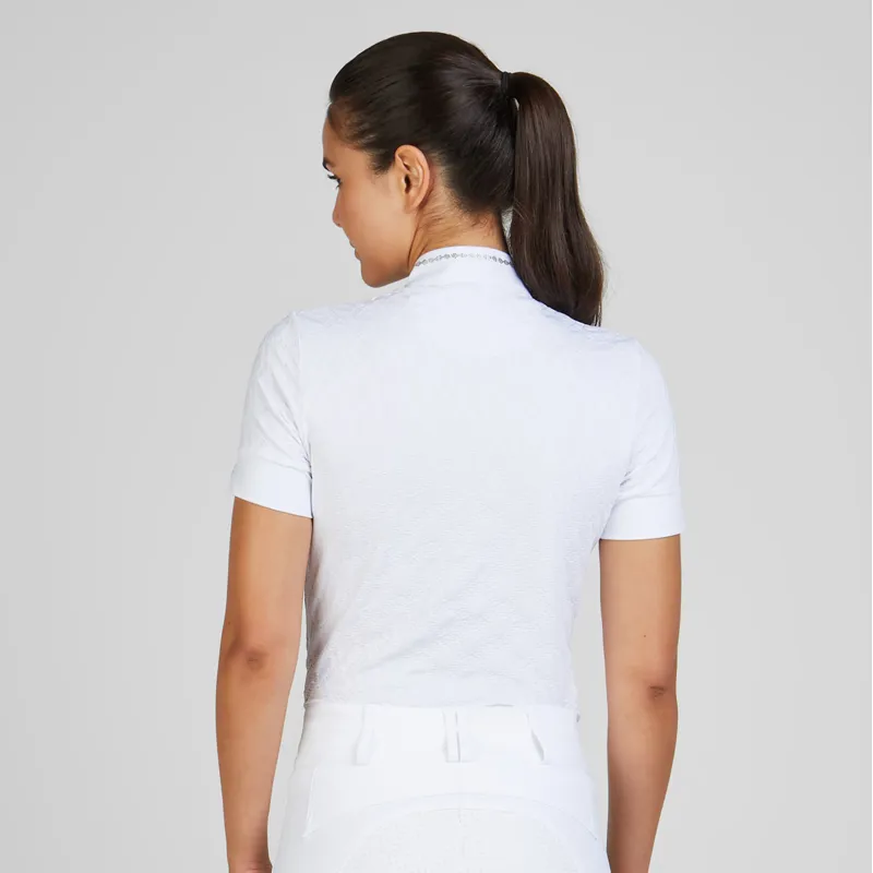 Pikeur Sports 7310 Strass Ladies Show Shirt - White-1