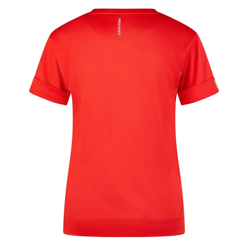 Pikeur Sports 7233 Ladies Functional T-Shirt - Red Flame-2