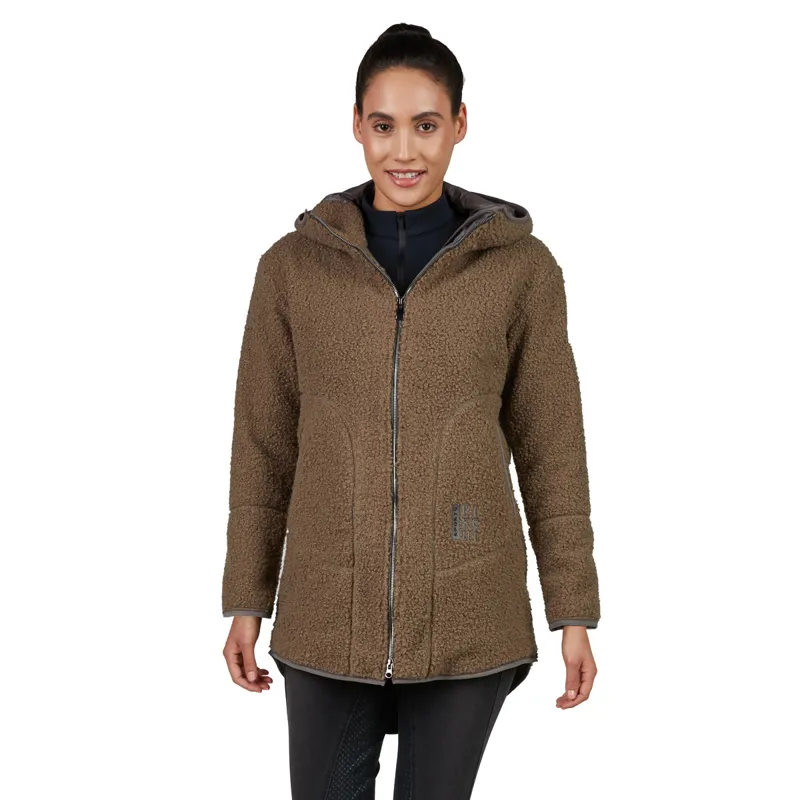 Pikeur Sports 8035 Womens Teddy Fleece Jacket - Greige