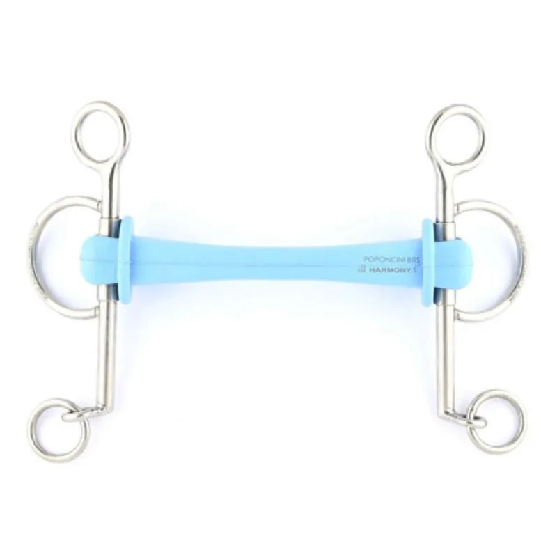 Poponcini Harmony PHL Long Shank Pelham Bit - Blue