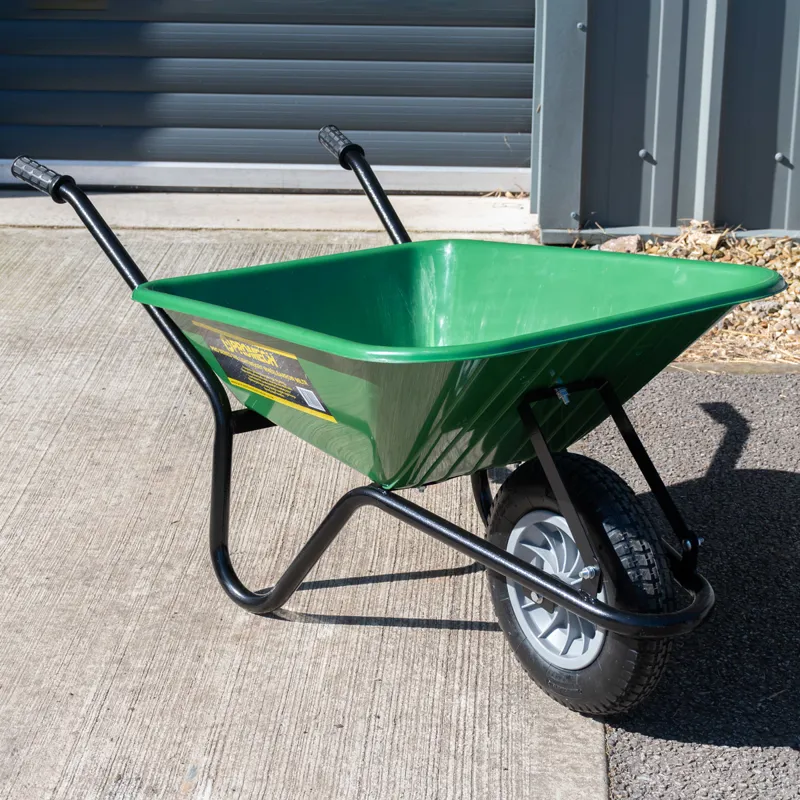 Promech Pro Series Lightweight 90L Wheelbarrow - Green-1