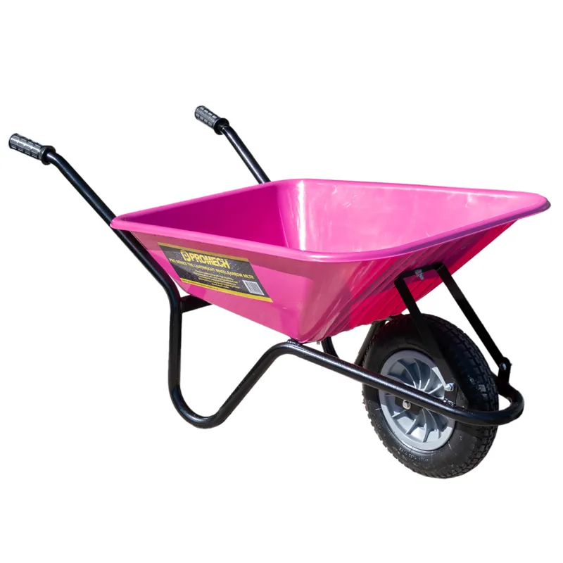Promech Pro Series Lightweight 90L Wheelbarrow - Pink