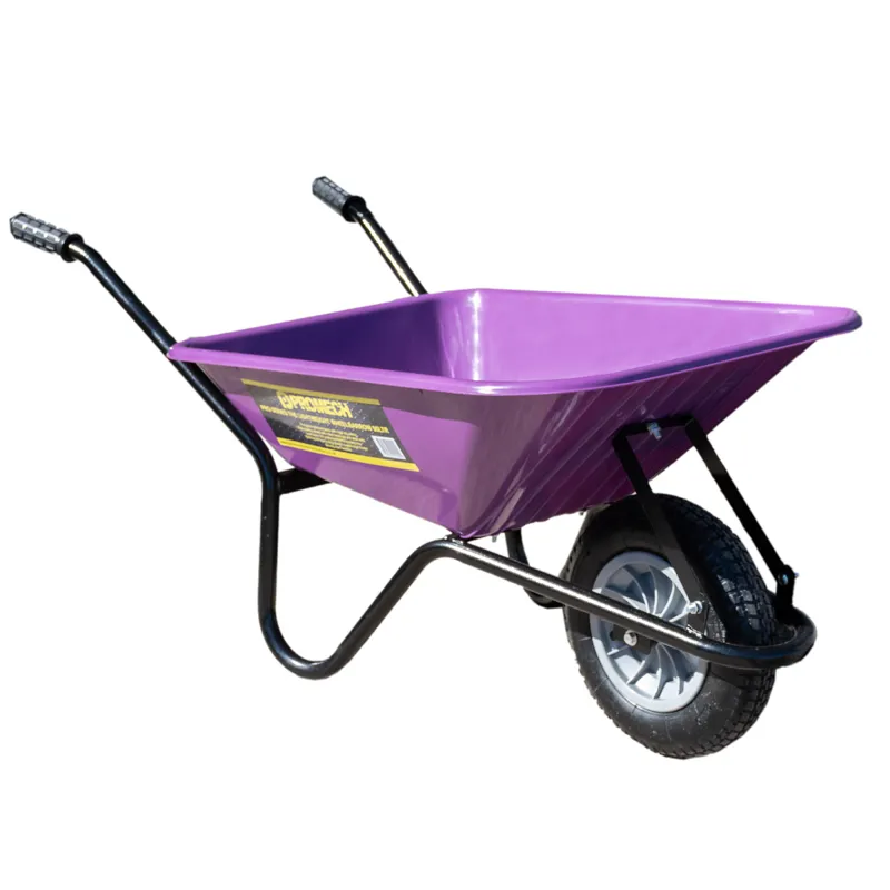 Promech Pro Series Lightweight 90L Wheelbarrow - Purple