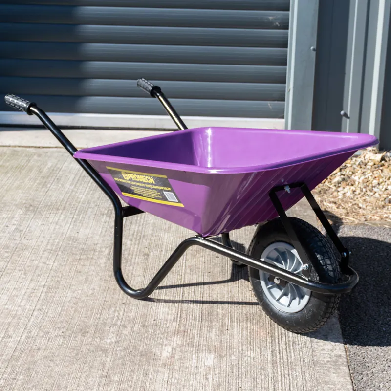 Promech Pro Series Lightweight 90L Wheelbarrow - Purple-1