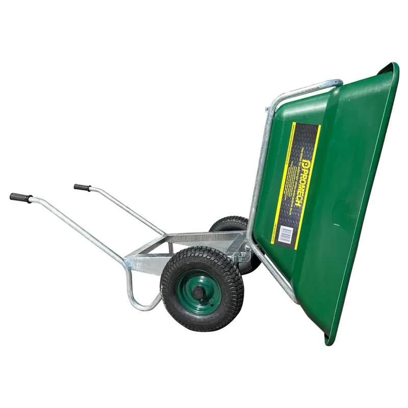 PRO-MECH The Greedy Boy 300L Tipping Wheelbarrow - Green-1