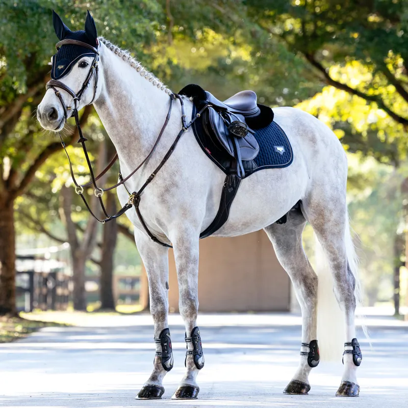 LeMieux Puissance Close Contact Square Saddlecloth - Navy-1