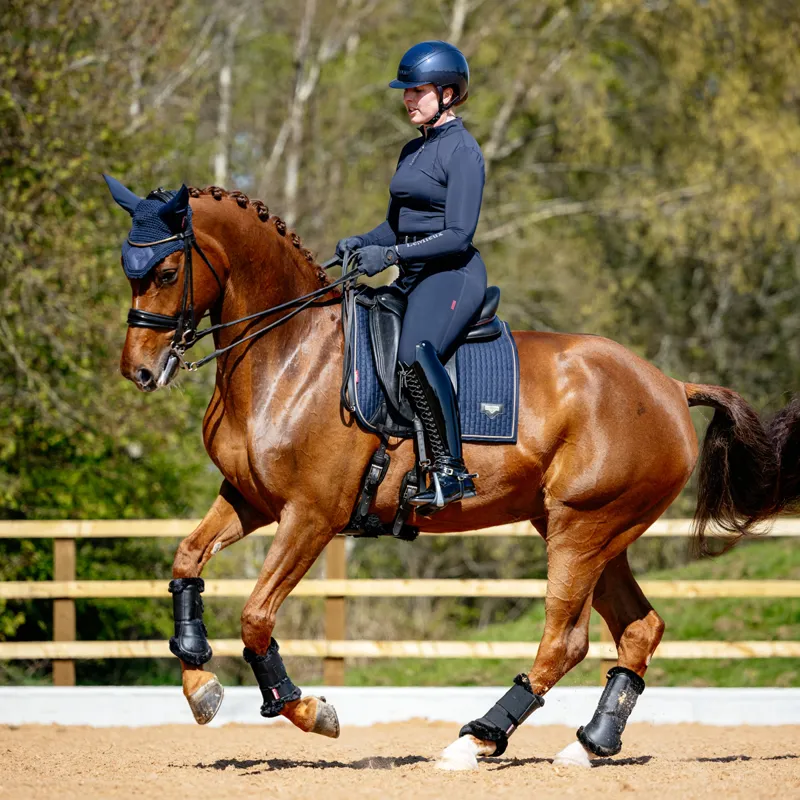 LeMieux Puissance Dressage Square Saddlecloth - Navy-1
