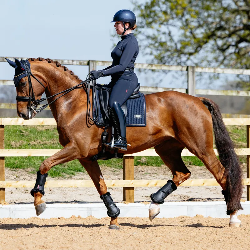 LeMieux Puissance Dressage Square Saddlecloth - Navy-3